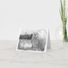 Otter im Mondlicht Karte