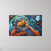 OTTER IM WELTALL-5 LEINWANDDRUCK (Vorderseite)