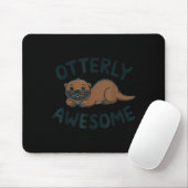 Otter In A Cket Funny Otter Pajamas Sea Otter Cost Mousepad (Mit Mouse)
