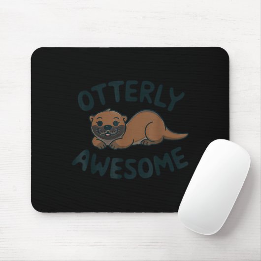 Otter In A Cket Funny Otter Pajamas Sea Otter Cost Mousepad (Mit Mouse)