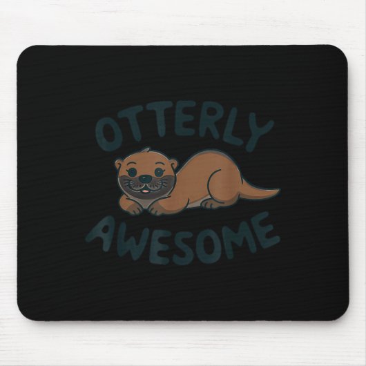 Otter In A Cket Funny Otter Pajamas Sea Otter Cost Mousepad (Vorne)