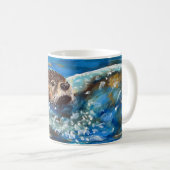 Otter in der Meeresmalerei Kaffeetasse (VorderseiteRechts)