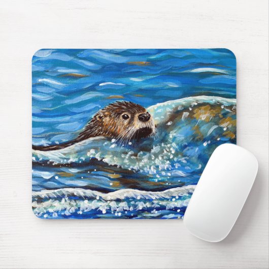Otter in der Meeresmalerei Mousepad (Mit Mouse)