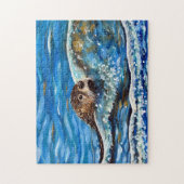Otter in der Meeresmalerei Puzzle (Vertikal)