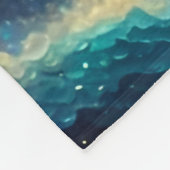 Otter in der Sternennacht Fleecedecke (Ecke)