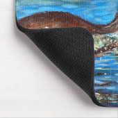 Otter in der Waves-Malerei Mousepad (Ecke)