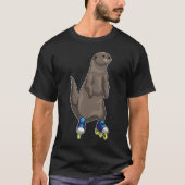 Otter Inline Skaten Roller Skate T-Shirt (Vorderseite)