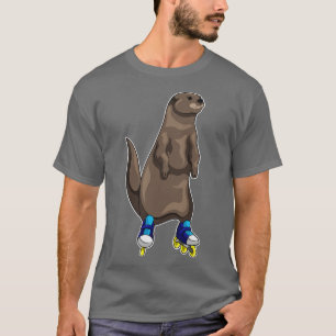 Otter Inline Skaten Roller Skate T-Shirt