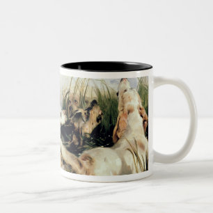 Otter-Jagdhunde Zweifarbige Tasse