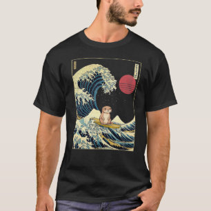 Otter Japanisch Kanagawa Wave Funny Surf Tier T-Shirt