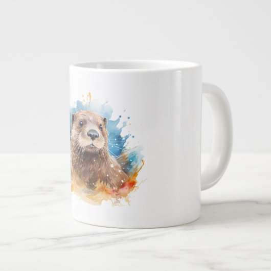 Otter Jumbo-Tasse (Vorderseite Rechts)