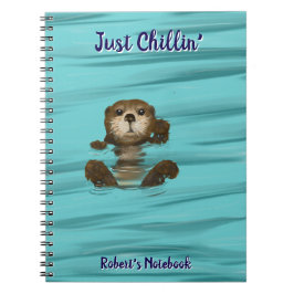 Otter, Just Chillin' Spiral Foto Notebook Notizblock
