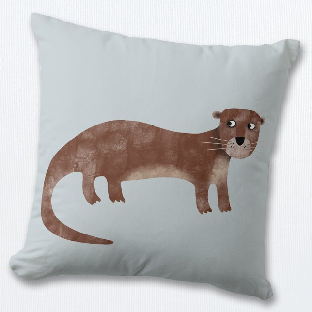 Otter Kissen (Fun otter throw pillow)