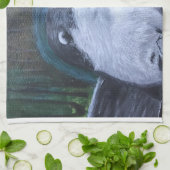 Otter kitchen tea towel geschirrtuch (Gefaltet)