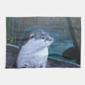 Otter kitchen tea towel geschirrtuch (Horizontal)