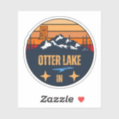 Otter Lake, Indiana Aufkleber (Blatt)