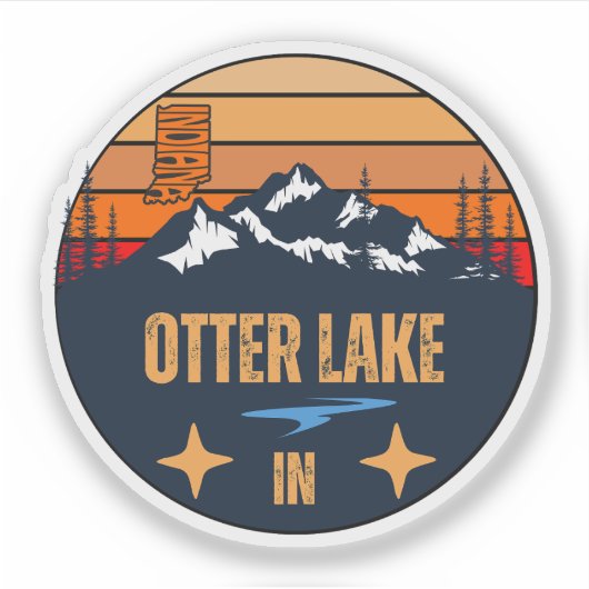 Otter Lake, Indiana Aufkleber (Vorderseite)