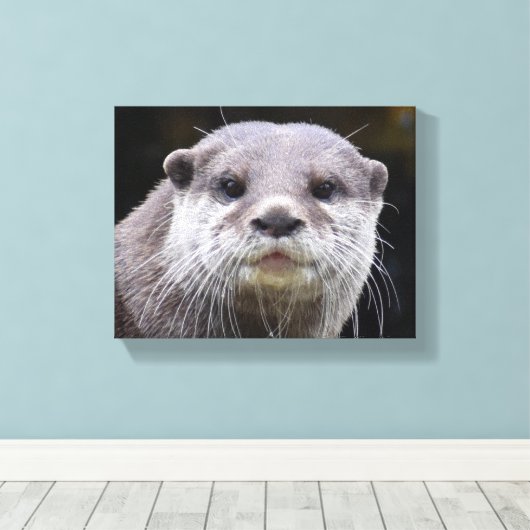 Otter Leinwanddruck (Insitu (Holzboden))