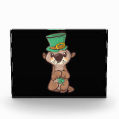 Otter leprechaust patricks day| Geschenk für Mama Fotoblock (Vorderseite)