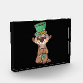 Otter leprechaust patricks day| Geschenk für Mama Fotoblock (Links)
