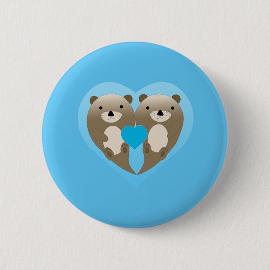 Otter-Liebe Button (Vorderseite)