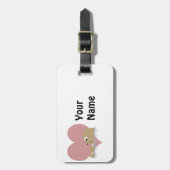 Otter-Liebe Gepäckanhänger (Vorderseite vertikal)