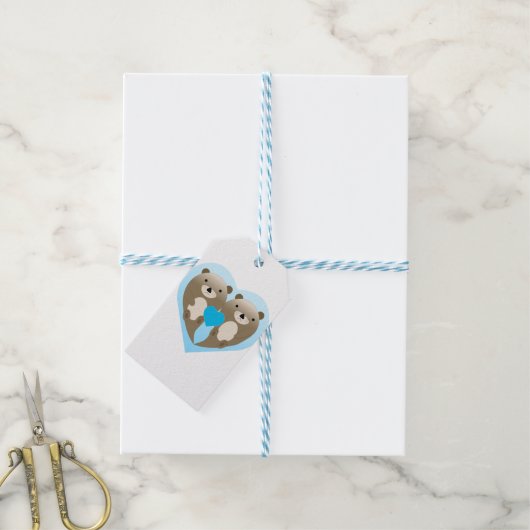 Otter-Liebe Geschenkanhänger (Mit Garn)