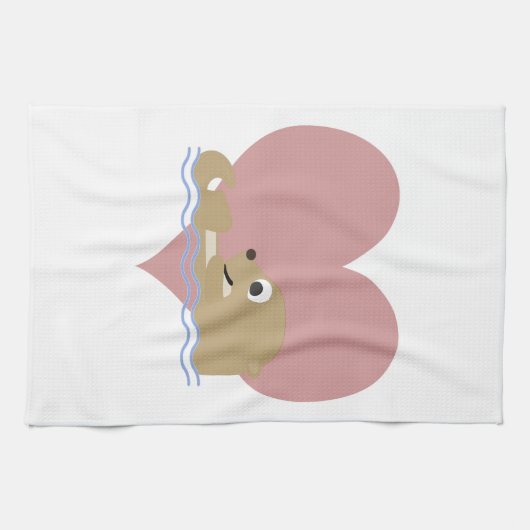 Otter-Liebe Handtuch (Horizontal)