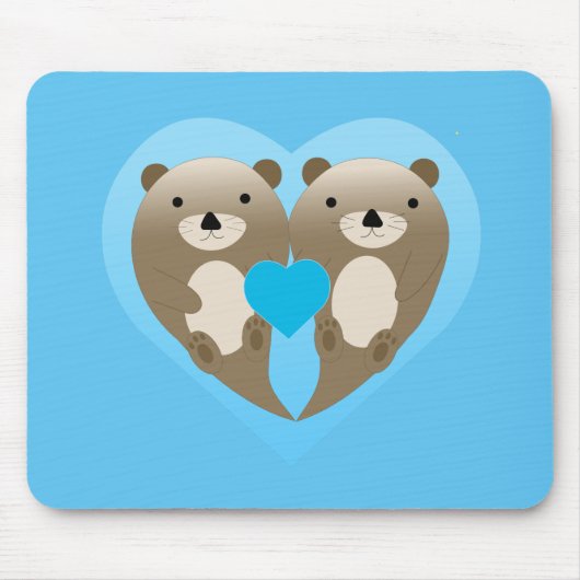 Otter-Liebe Mousepad (Vorne)