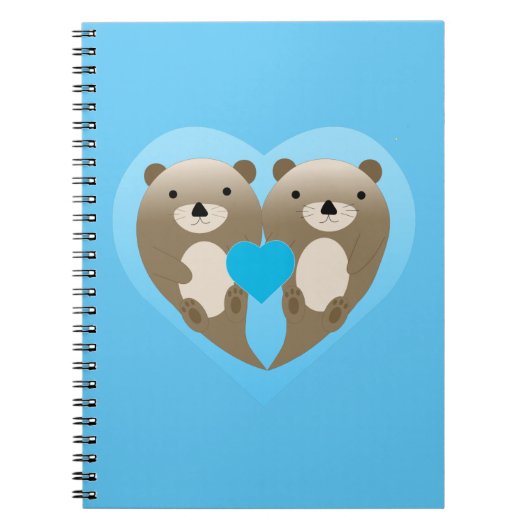 Otter-Liebe Notizblock (Vorderseite)