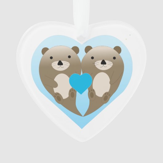 Otter-Liebe Ornament (Vorderseite)
