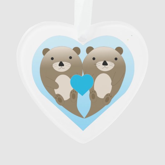 Otter-Liebe Ornament (Rückseite)