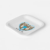 Otter-Liebe Pappteller (Gewinkelt)