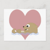 Otter-Liebe Postkarte (Vorderseite)