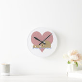 Otter-Liebe Runde Wanduhr (Zuhause)
