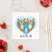 Otter-Liebe Serviette (Beispiel)