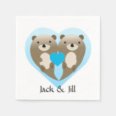 Otter-Liebe Serviette (Vorderseite)