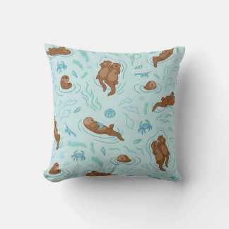 Otter love light Dekokissen