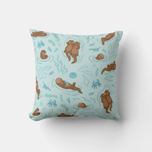 Otter love light Dekokissen