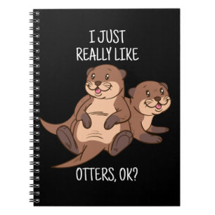 Otter Lover Women Sea Otter Gift for Men Otter Notizblock