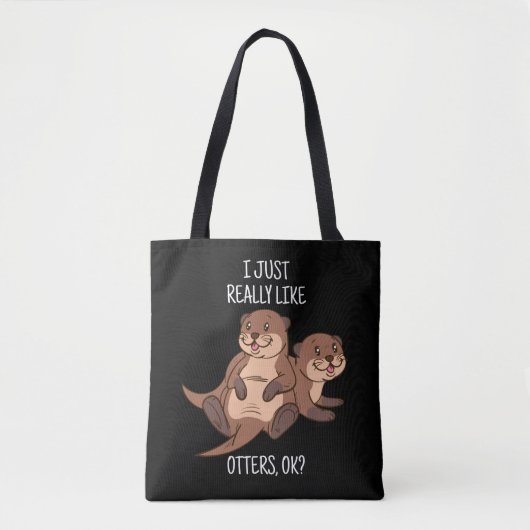 Otter Lover Women Sea Otter Gift for Men Otter Tasche (Vorderseite)
