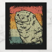 Otter Lovers | Sea Otter Gift Otter Pullover Weinetikett (Einzelnes Label)