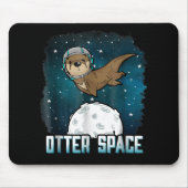 Otter Lovers |Sonstiges Weltraumtier Mousepad (Vorne)