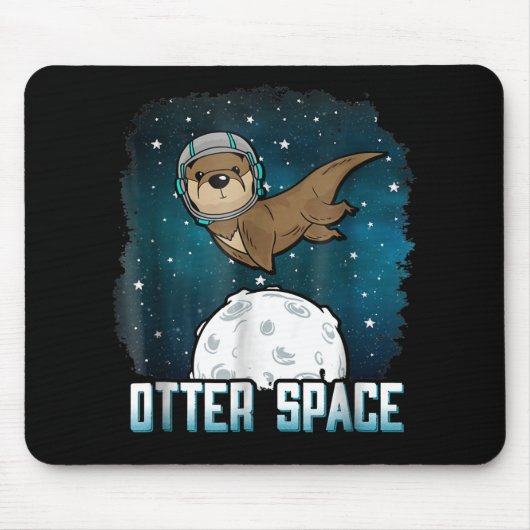 Otter Lovers |Sonstiges Weltraumtier Mousepad (Vorne)