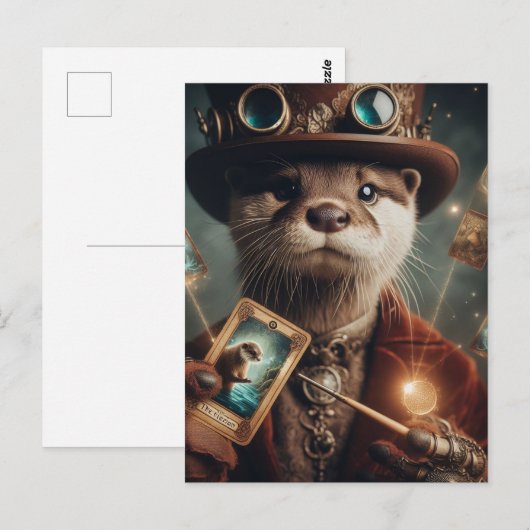 Otter Magician Postkarte (Vorne/Hinten)