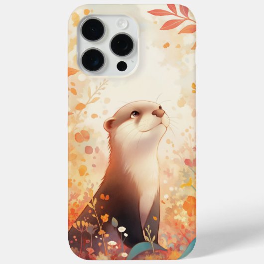 Otter Magisches Laubwerk Case-Mate iPhone Hülle (Rückseite)