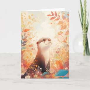 Otter Magisches Laubwerk Karte