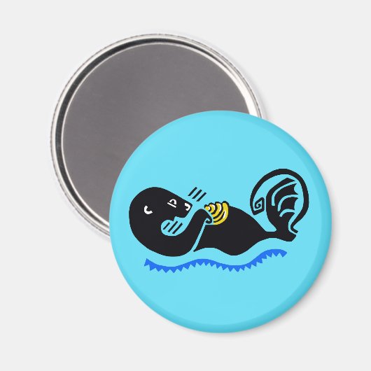 Otter - Magnet (Vorderseite/Rückseite)