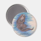 Otter Magnet (Vorderseite/Rückseite)