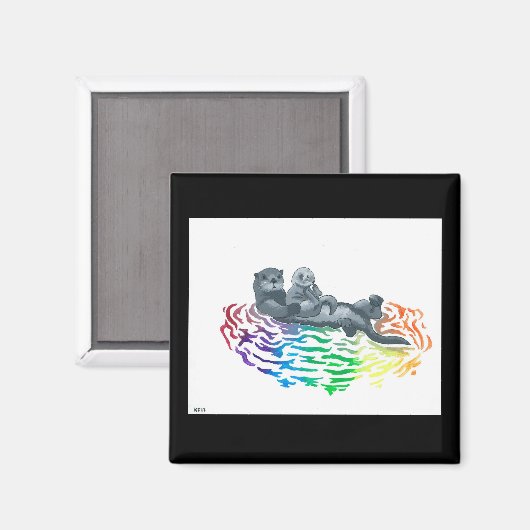 Otter Magnet (Vorderseite/Rückseite)